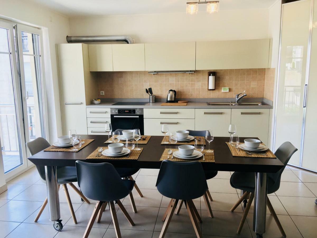 Art Deco 100M2 Flat 2 Min Walking From Train Station In City Center, Free Parking And Terrace - 2B Luxembourg Bagian luar foto